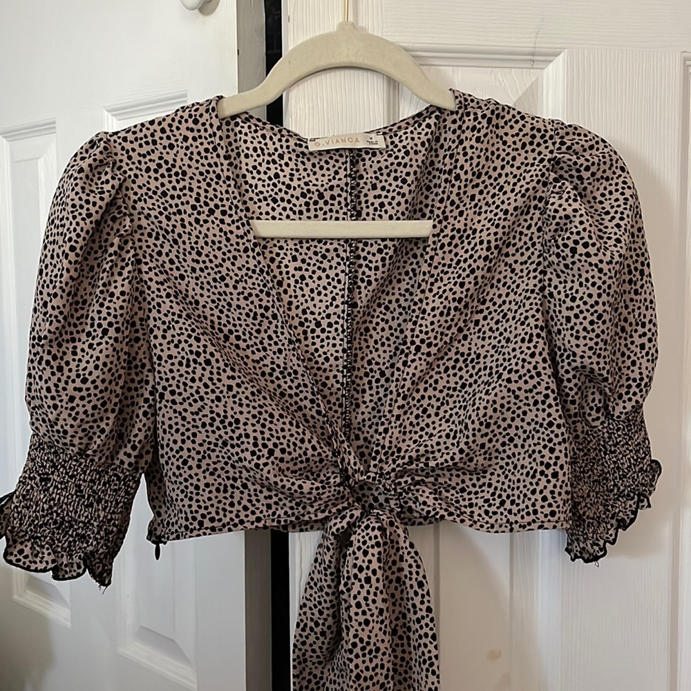Patterned Cropped Top